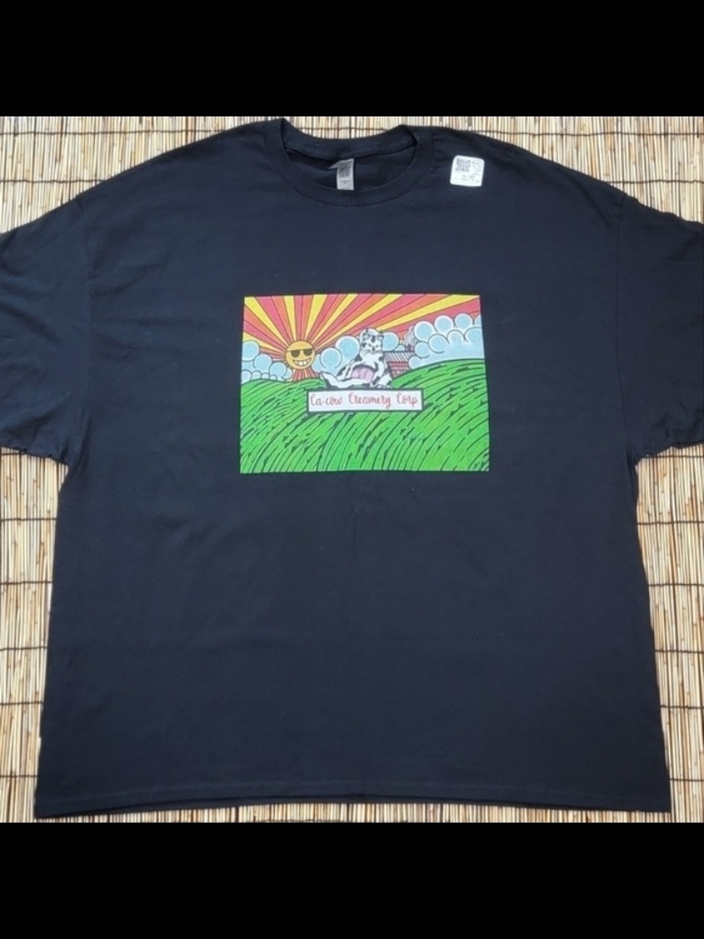 Ca-Cow Creamery Corp Graphic Tee NWOT Black Men's 3XL